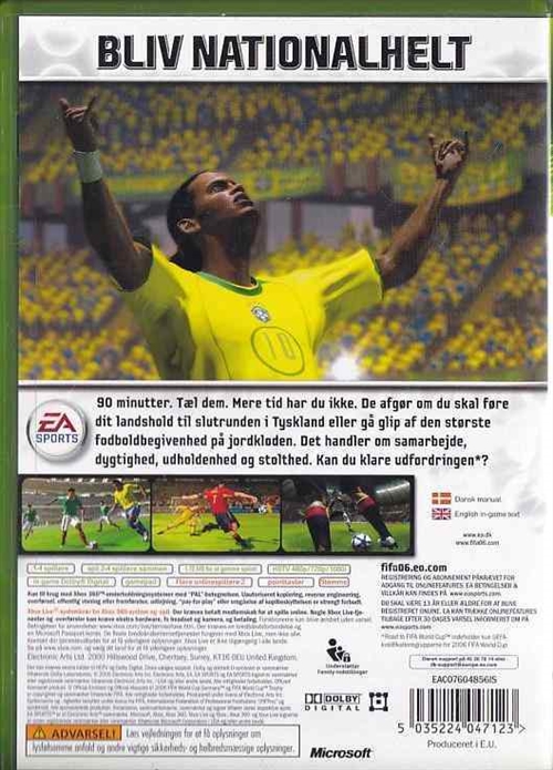 Fifa 06 Road to Fifa World Cup - Xbox Live - XBOX 360 (B Grade) (Genbrug)